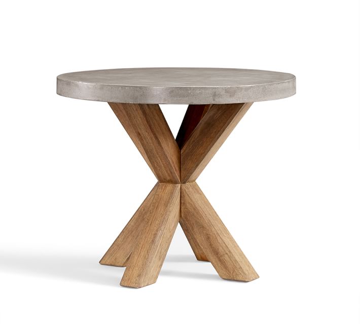 concrete bistro table outdoor