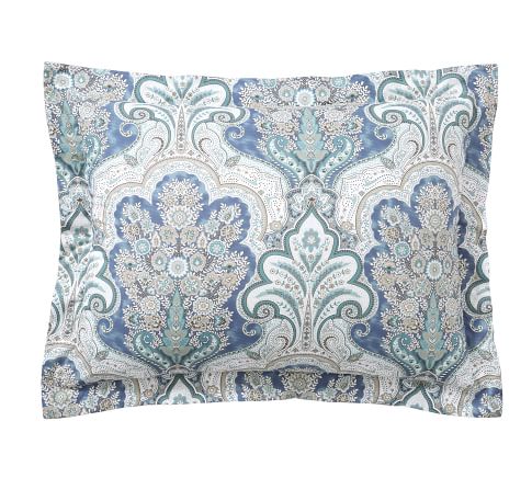 Jordana Percale Patterned Duvet Cover & Sham | Pottery Barn