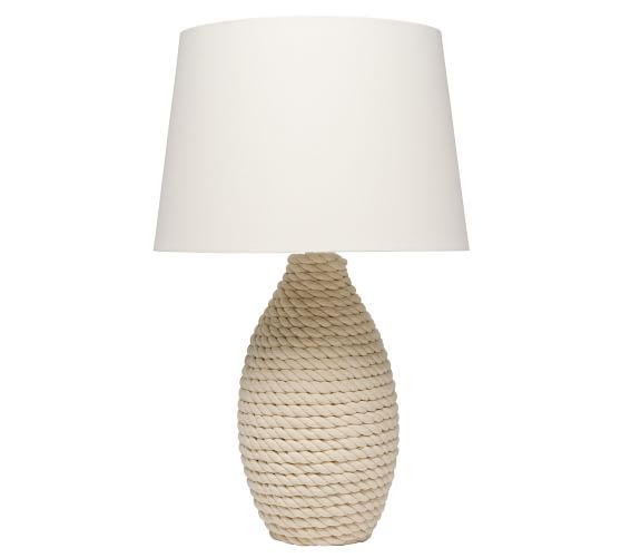 pottery barn rope lamp