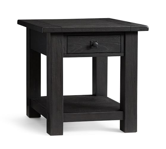 black wood end table