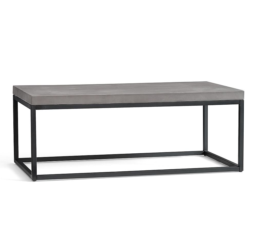 concrete metal coffee table