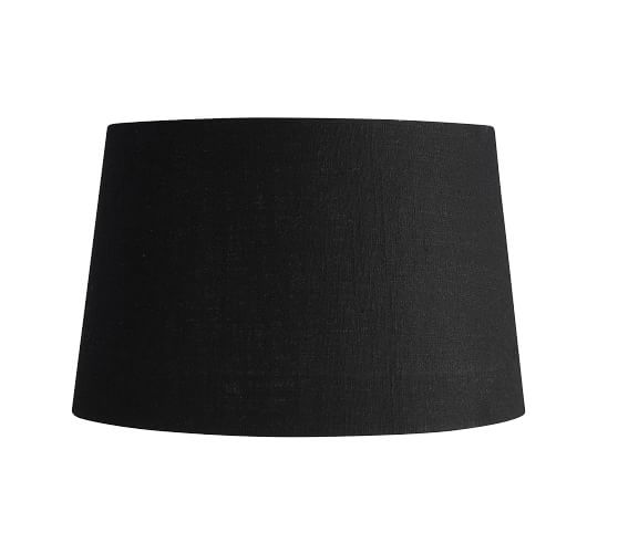 pottery barn black lamp shade