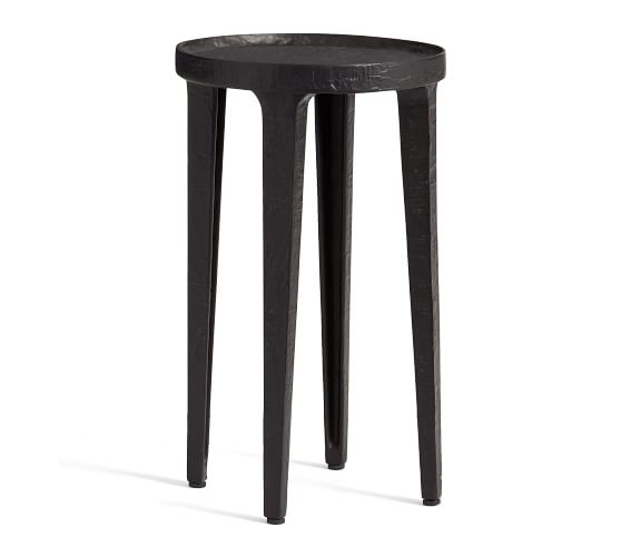 pottery barn black side table