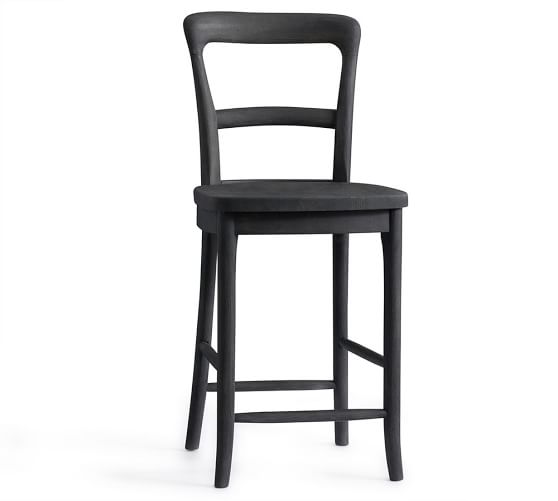 pottery barn black stools