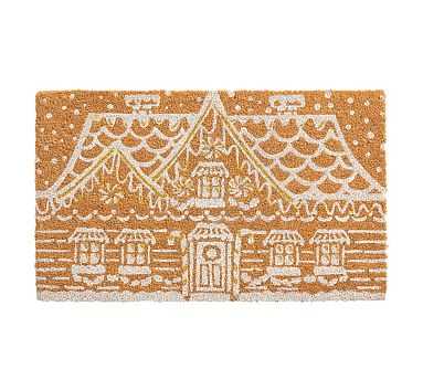 Gingerbread House Doormat | Pottery Barn