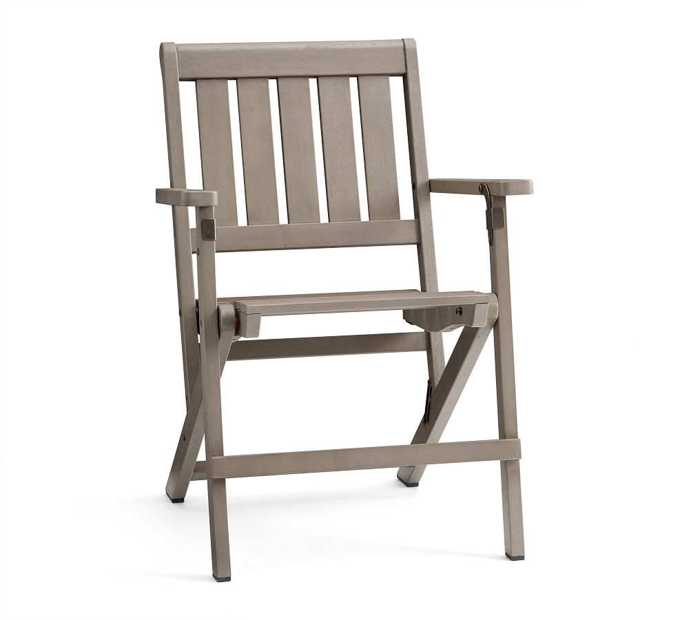 Chatham FSC® Mahogany Folding Patio Dining Chair Pottery Barn