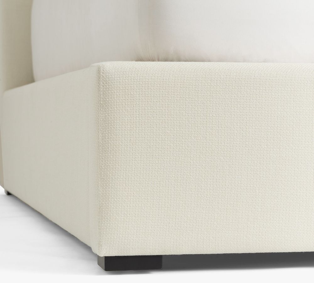 Carmel Upholstered Platform Bed Pottery Barn
