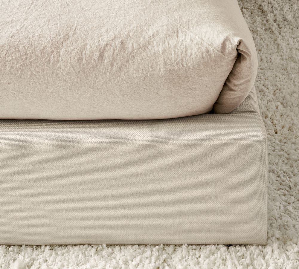 Carmel Upholstered Platform Bed Pottery Barn