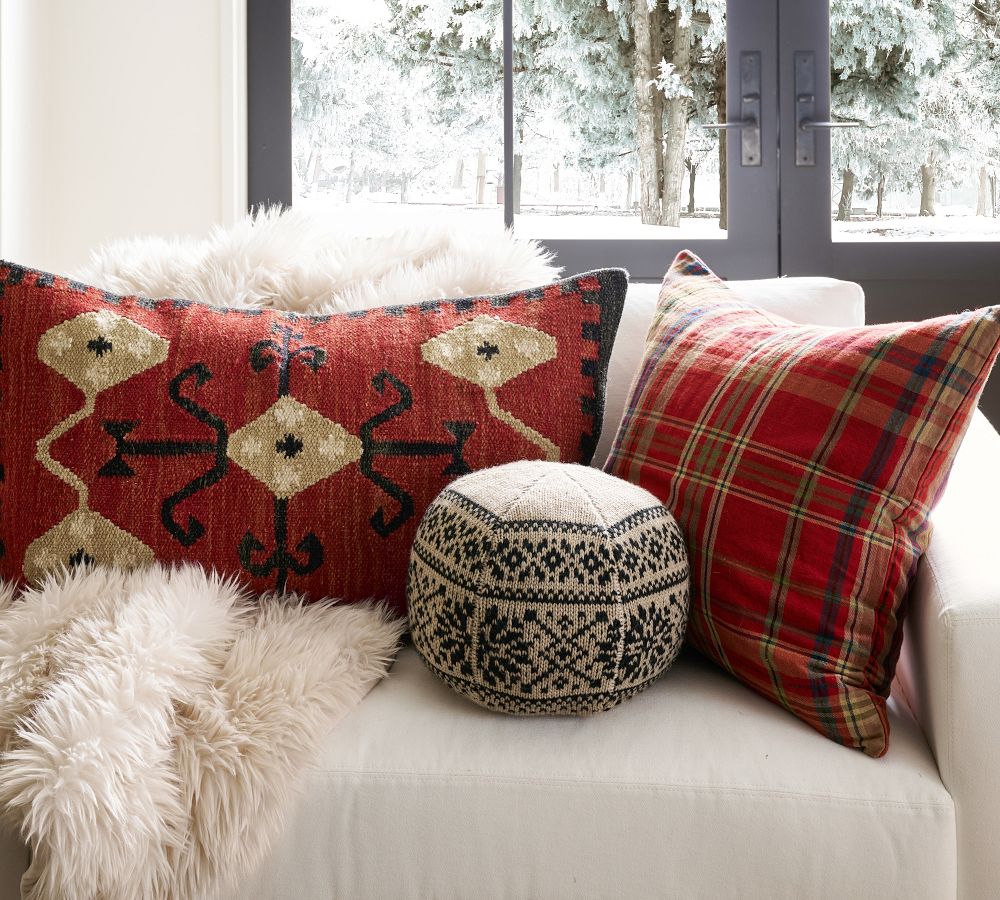 Tuller Kilim Inspired Lumbar Pillow Cover Pottery Barn