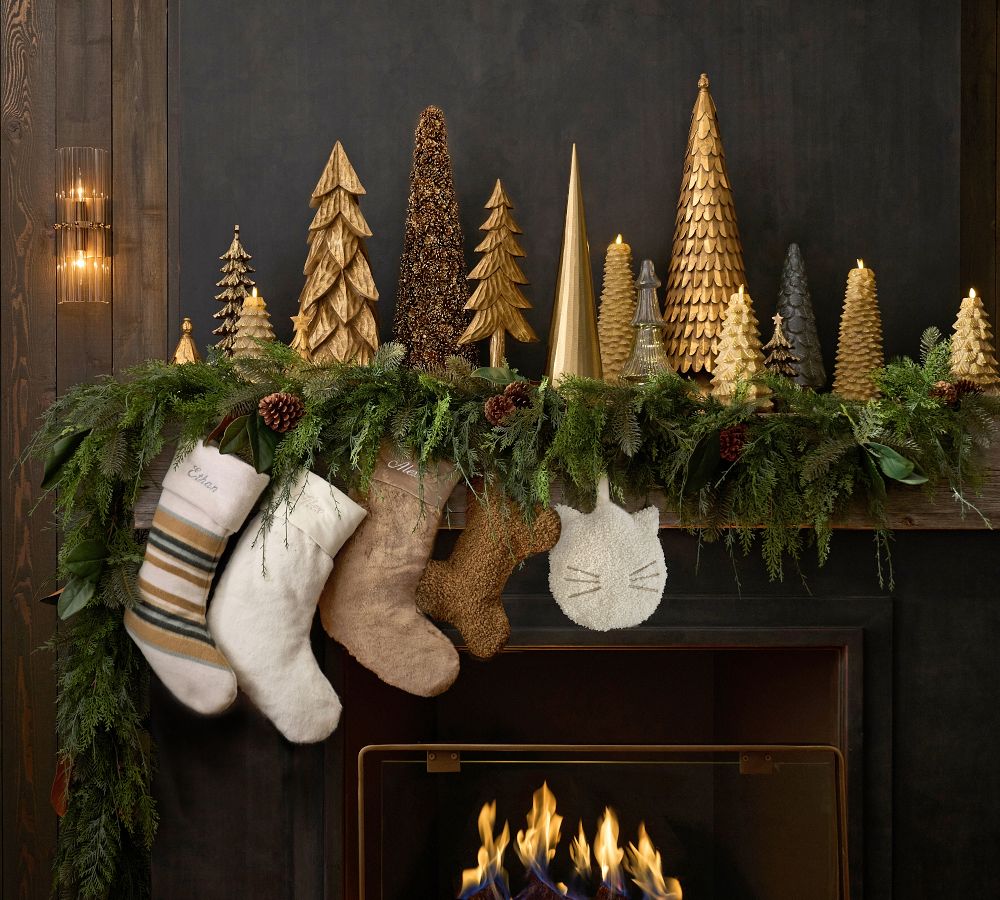 Alpaca Faux Fur Stocking | Pottery Barn