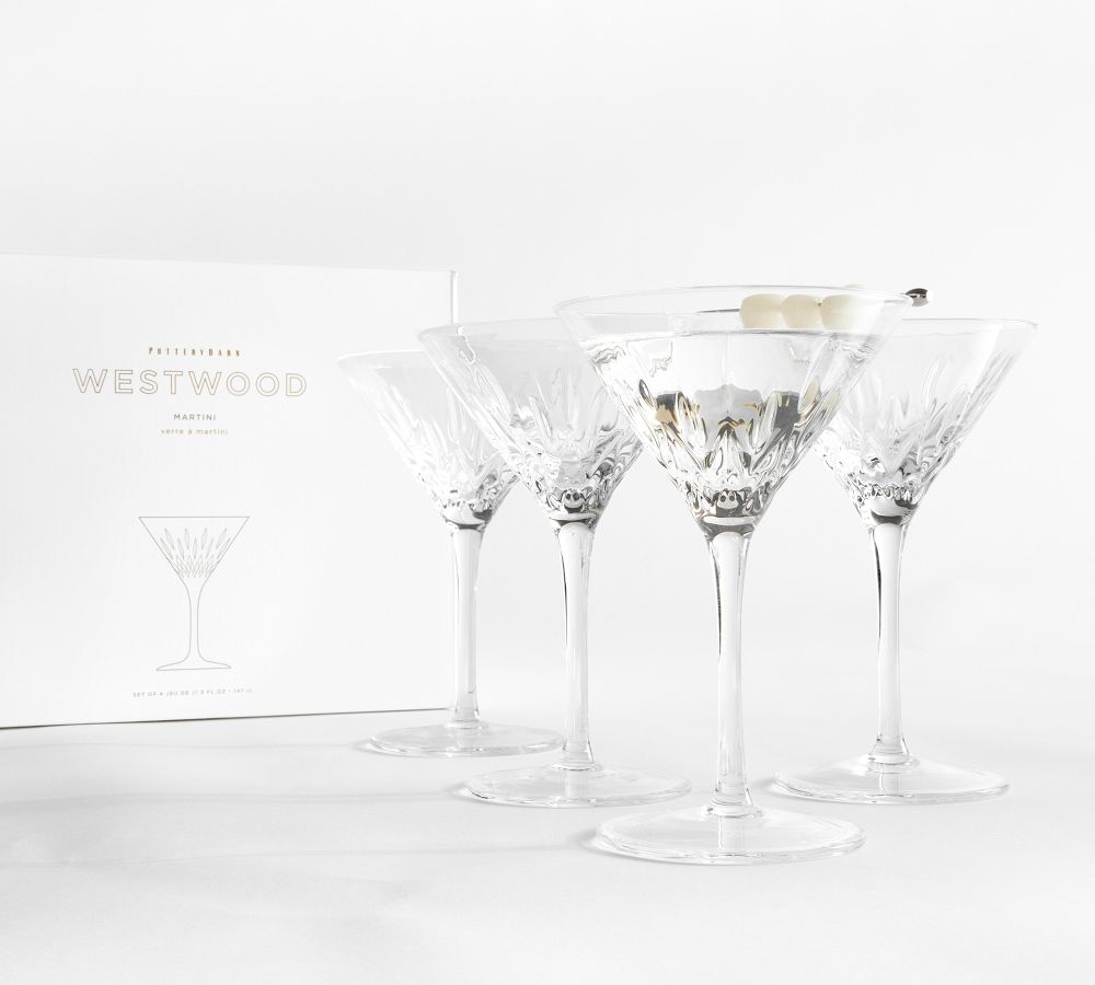 Pottery Barn Martini Glasses