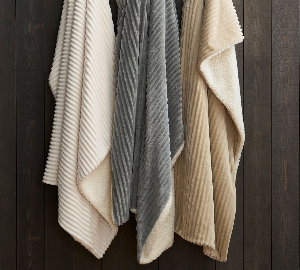 Ridgeline Sherpa Back Throw Pottery Barn