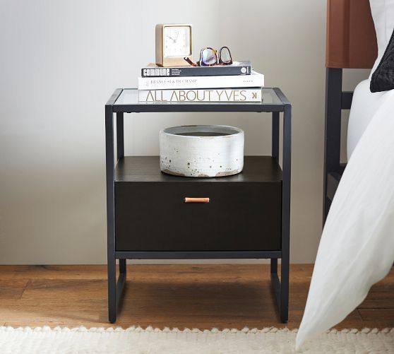 black nightstand pottery barn