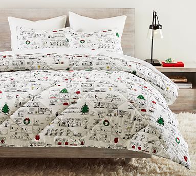 Peanuts™ Holiday Percale Comforter 