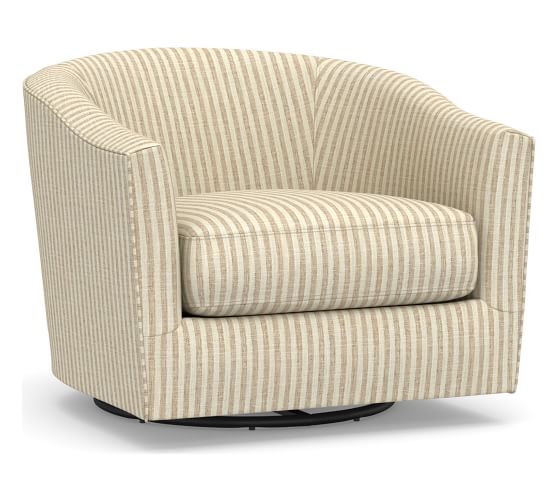 pottery barn harlow swivel chair