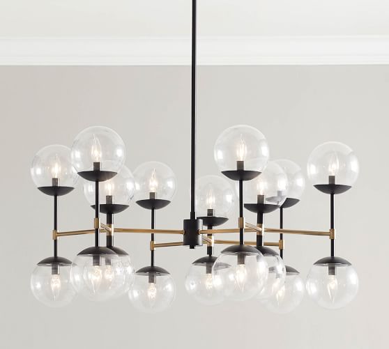 round metal chandelier