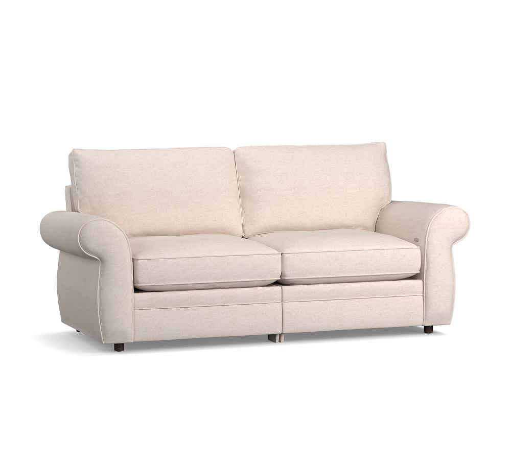 Pearce Roll Arm Upholstered Reclining Sofa Pottery Barn
