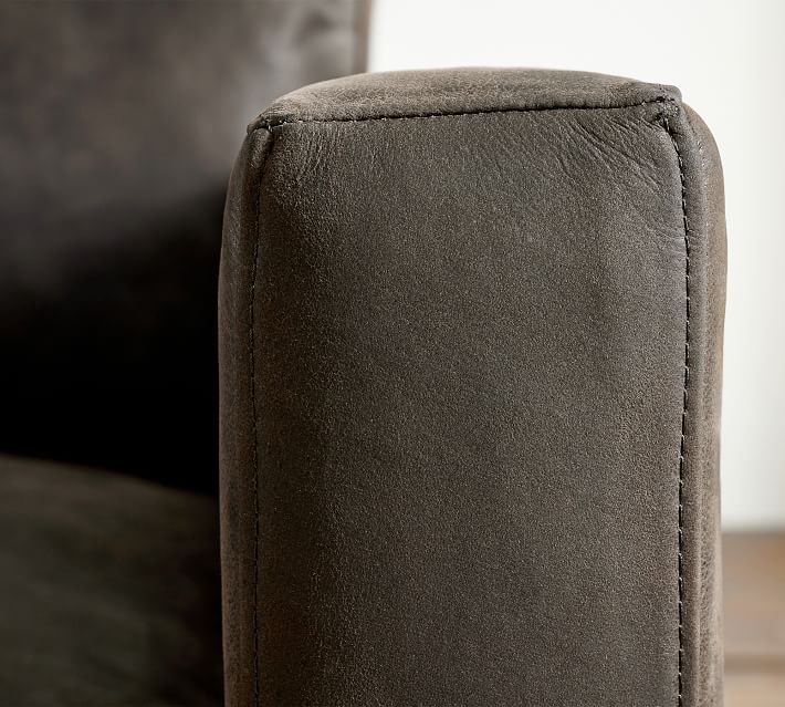 Jake Leather Sofa Chaise Sectional Pottery Barn