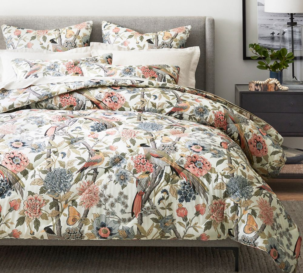 Bloom Sateen Comforter Pottery Barn