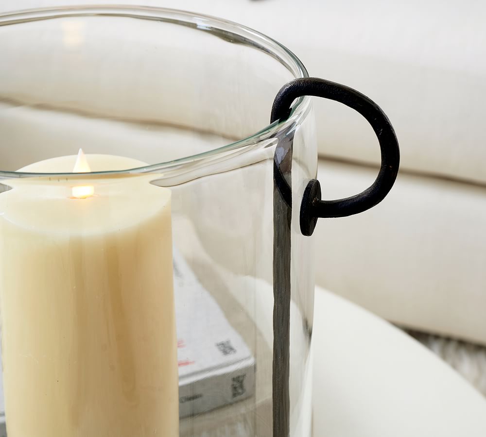 Arlo Floating Hurricane Pillar Candleholder Pottery Barn