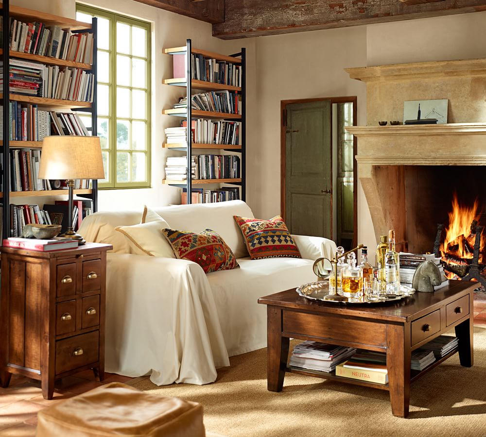 Dropcloth LooseFit Slipcover Twill Pottery Barn