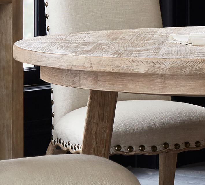 Toscana Round Extending Dining Table Pottery Barn