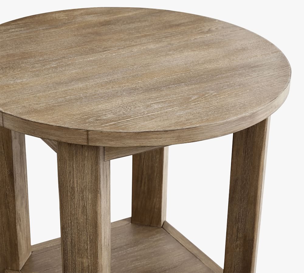 Benchwright 23" Round End Table | Pottery Barn