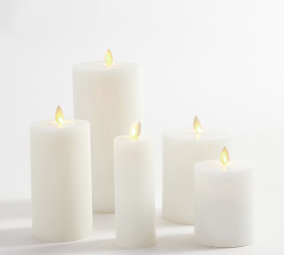 pottery barn flameless tea lights