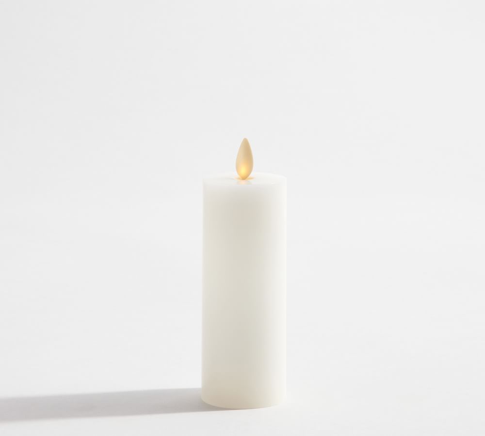Premium Flickering Flameless Wax Pillar Candles Pottery Barn