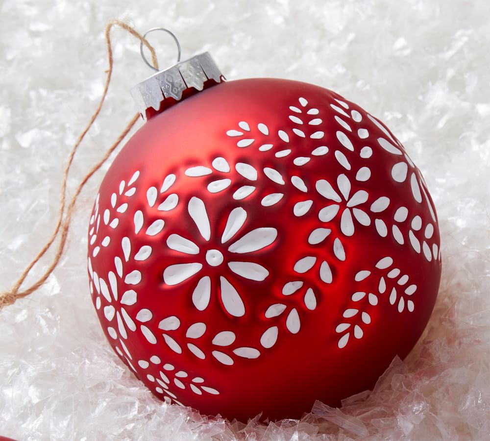 Rustic Mercury Glass Ball Ornaments Set Of 4 Pottery Barn