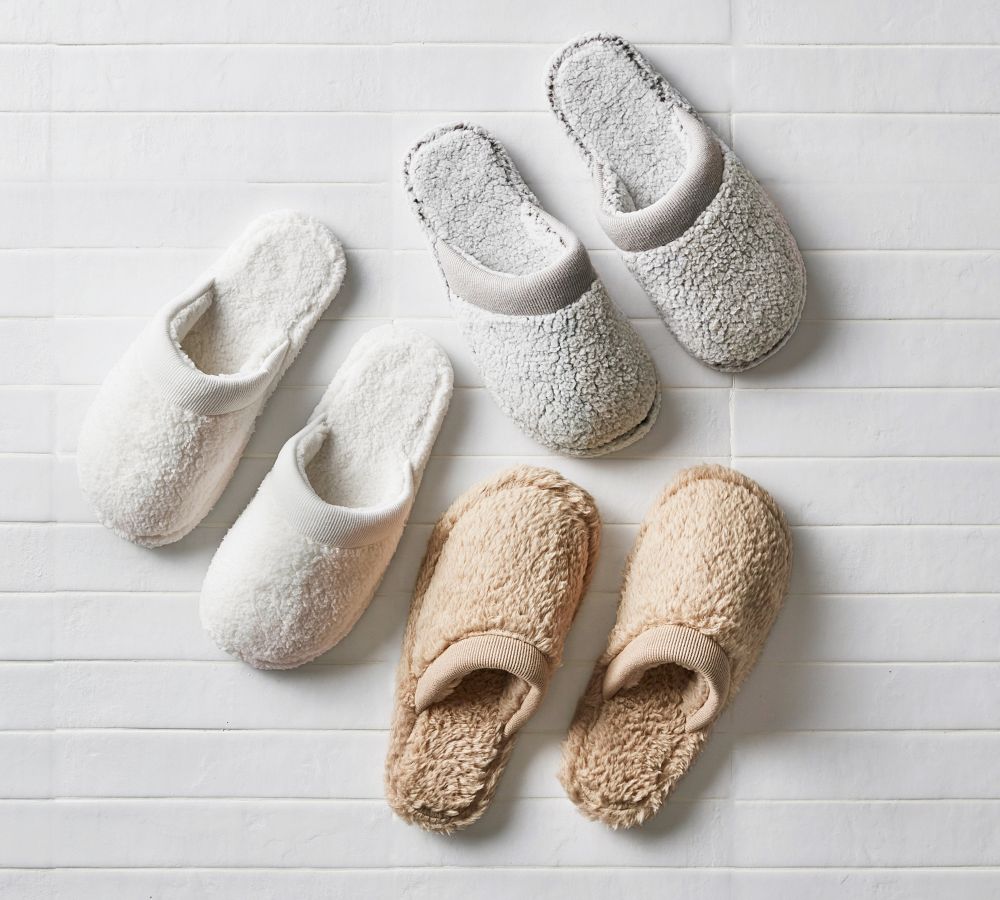 Coziest Sherpa Slippers Pottery Barn