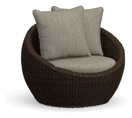 pottery barn torrey papasan chair