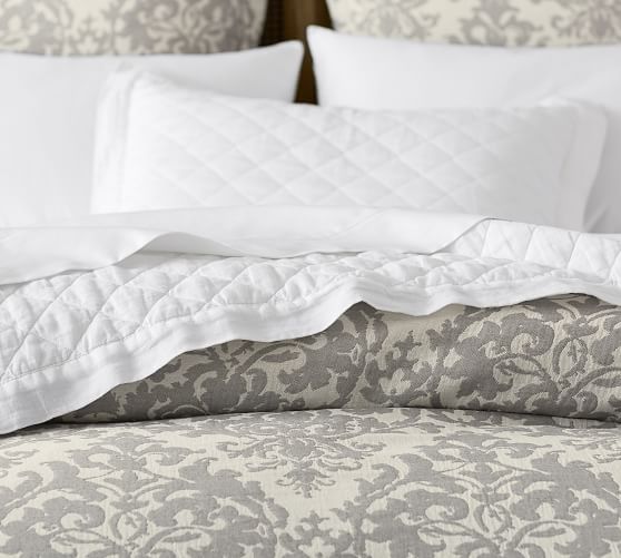 pottery barn jacquard duvet