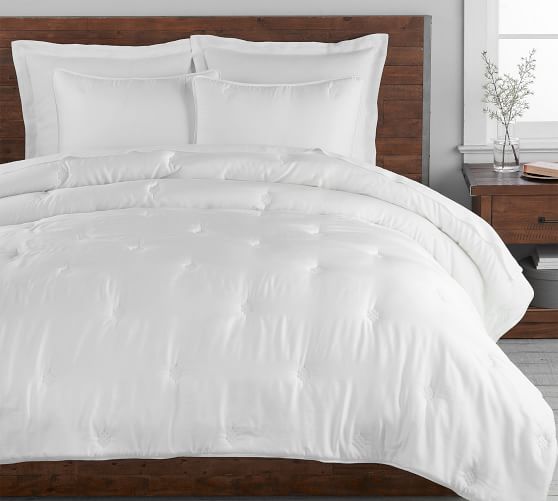 white tencel duvet cover