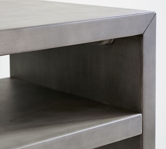 concrete waterfall console table