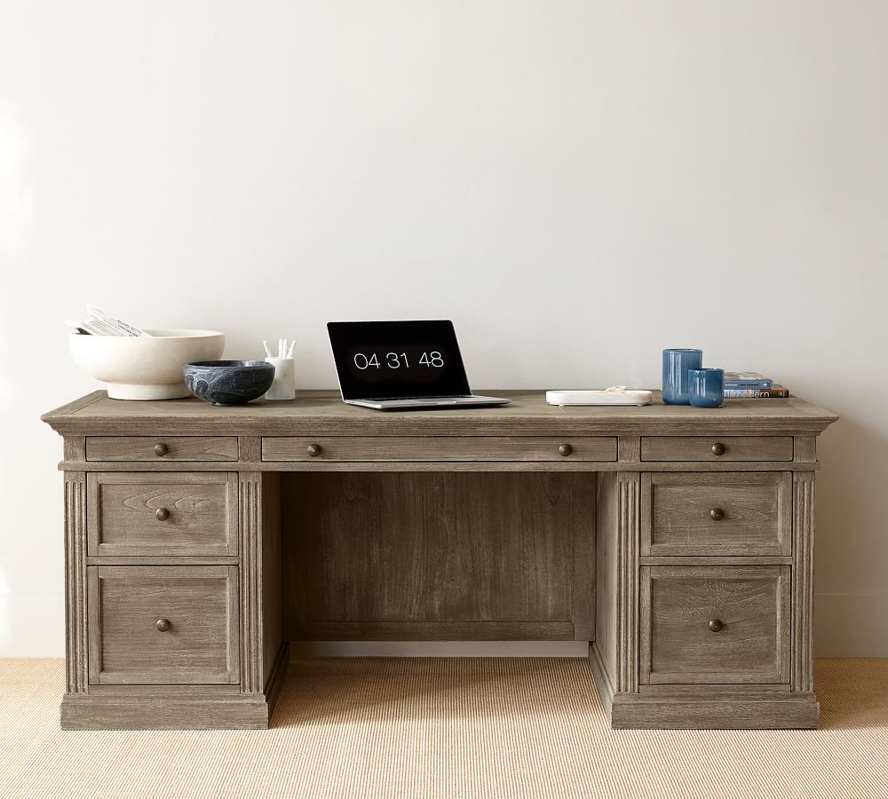 Livingston Executive Desk with Drawers Pottery Barn
