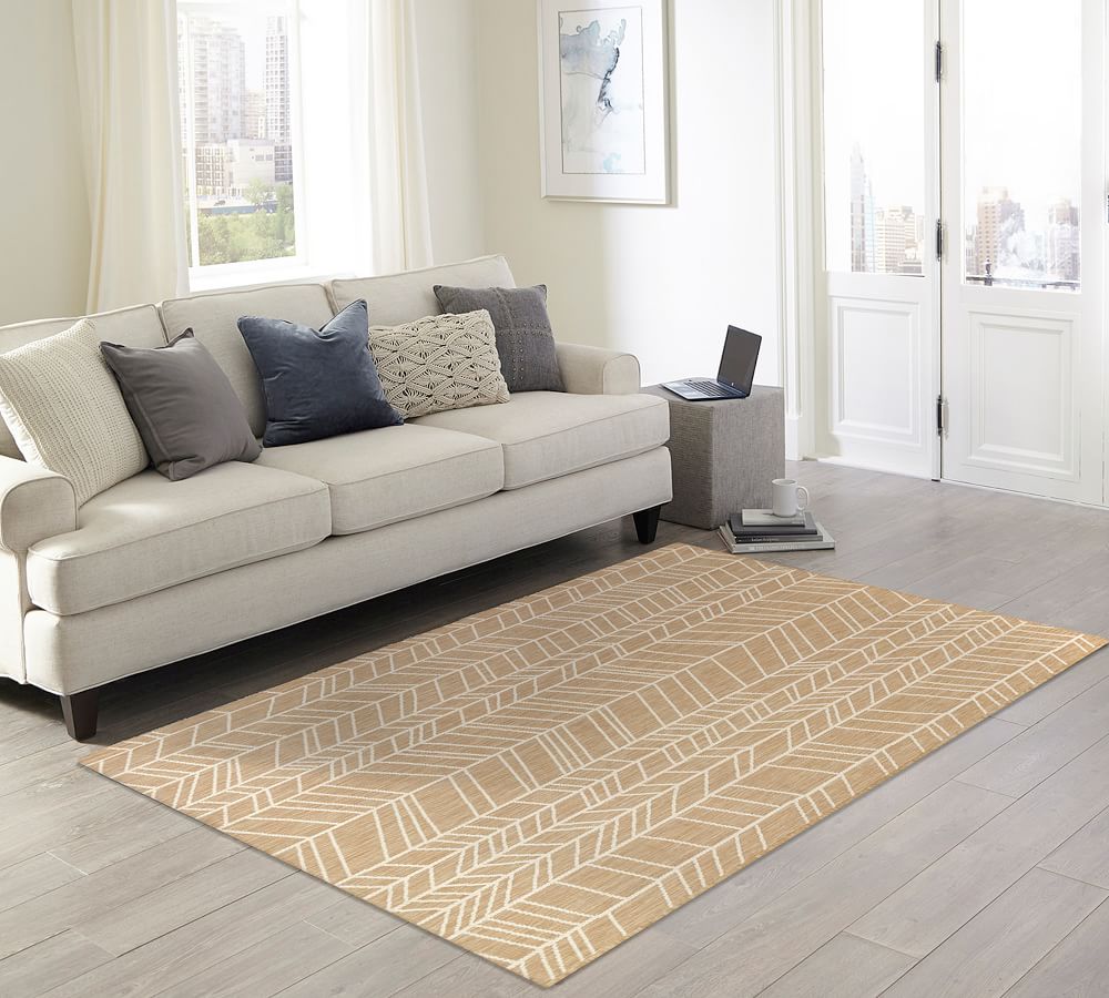 Lale Herringbone Indoor/Outdoor Rug Pottery Barn
