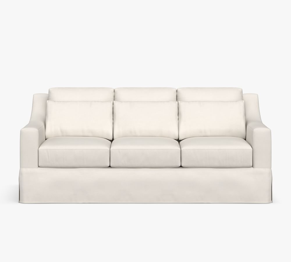 York Deep 81" Outdoor Slipcovered Sofa Pottery Barn