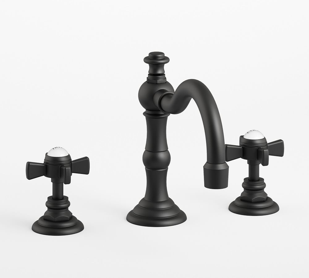 Mercer Cross Handle Widespread Bathroom Sink Faucet Pottery Barn