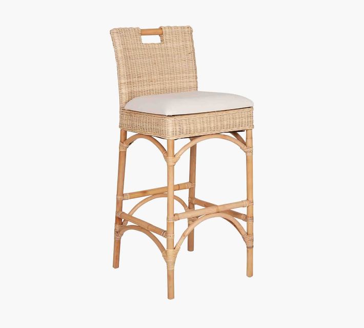 east at main's barnes beige rattan counter stool