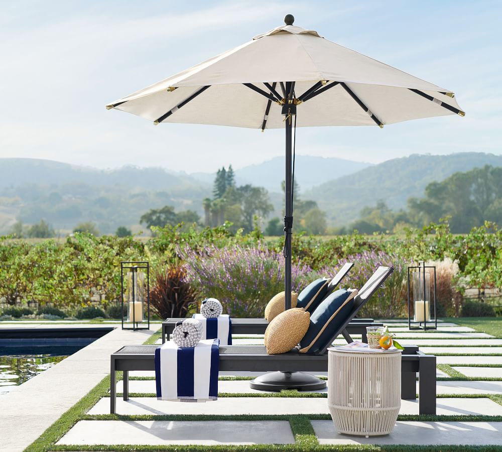 Faux Natural Fiber Trim Indoor/Outdoor Pillows Pottery Barn