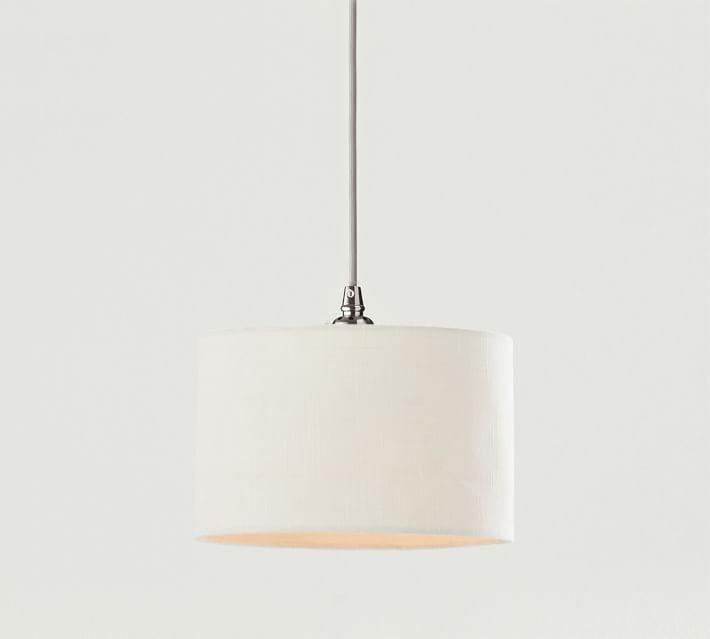 pottery barn drum pendant