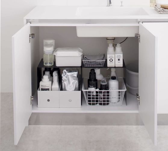 Tower Tall Under Cabinet Storage Shelves - Set of 2 | Pottery ...