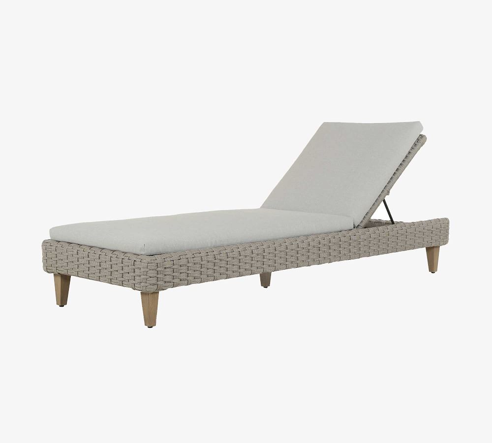 Vizinni Woven Adjustable Chaise Lounge Pottery Barn