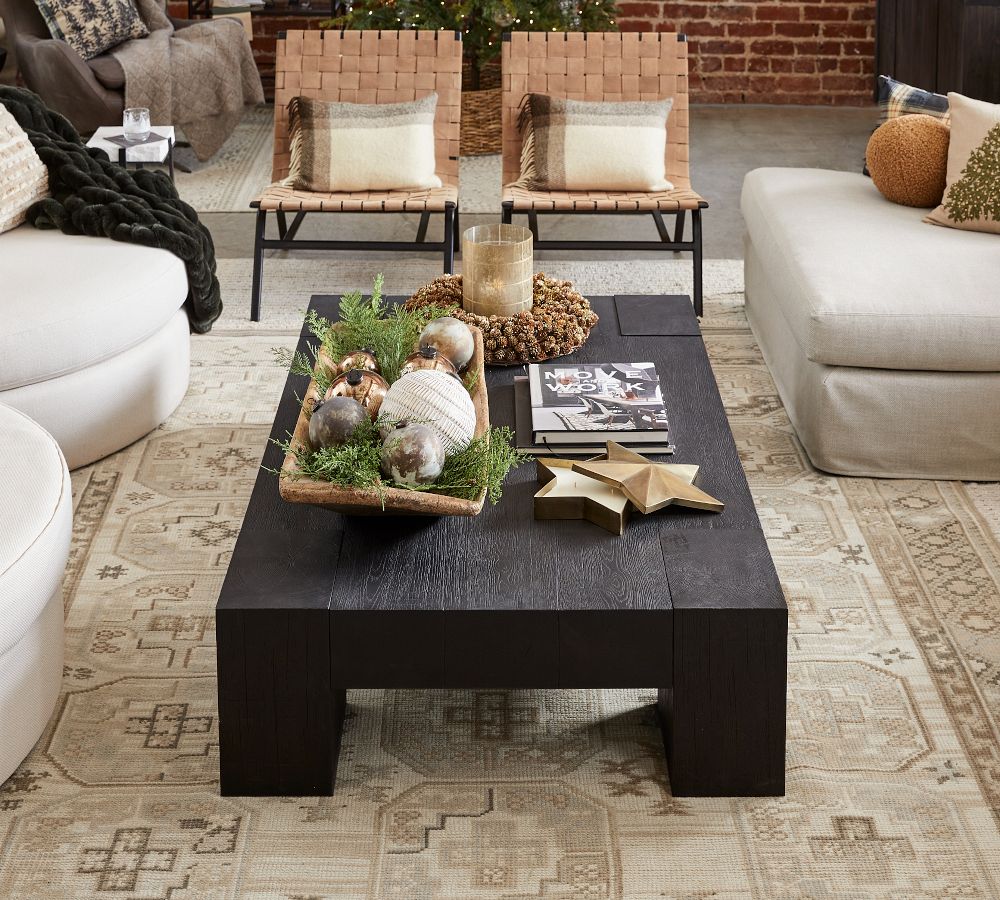 Merced Rectangular Coffee Table Pottery Barn