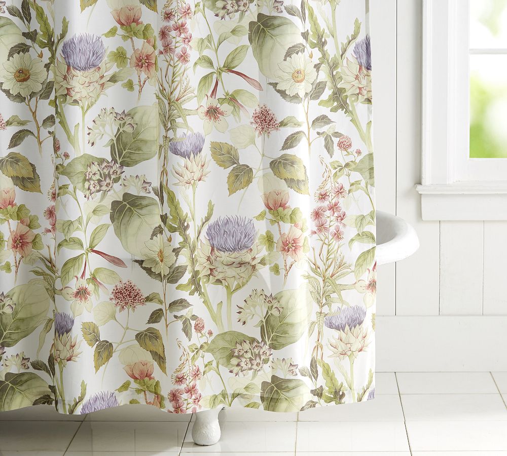 Thistle Shower Curtain Pottery Barn