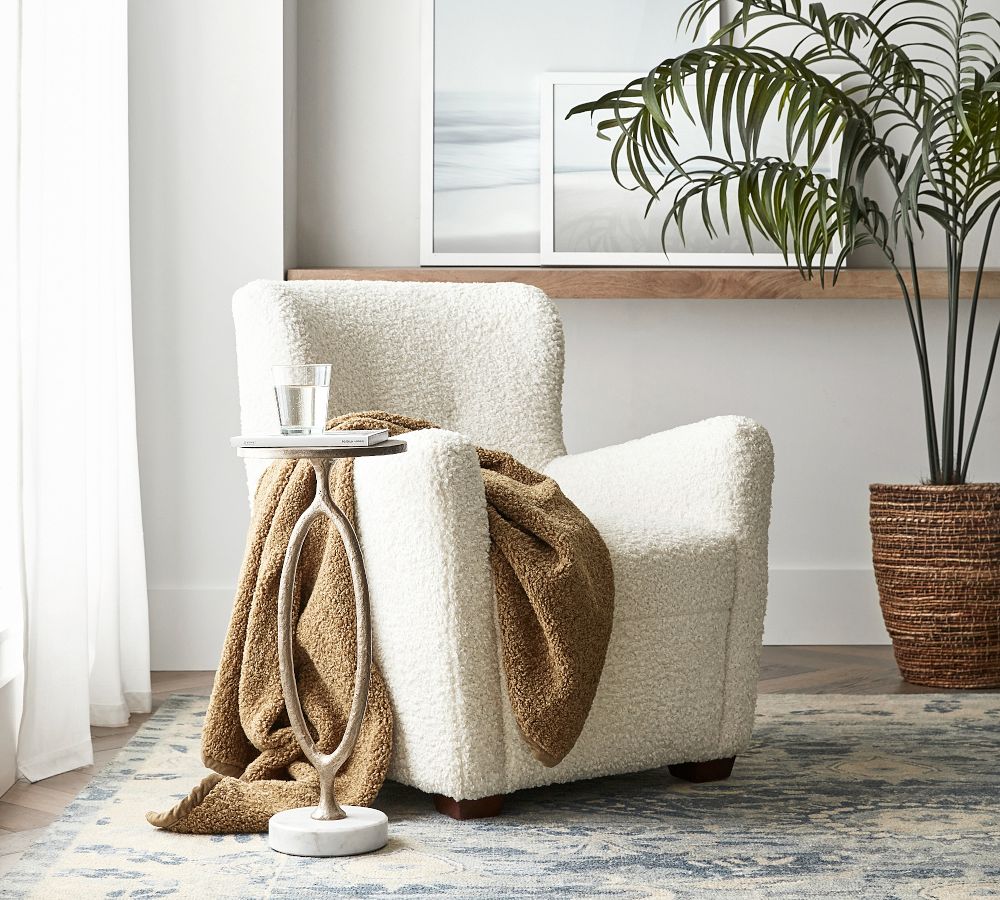 Cozy Teddy Faux Fur Throw Blanket Pottery Barn