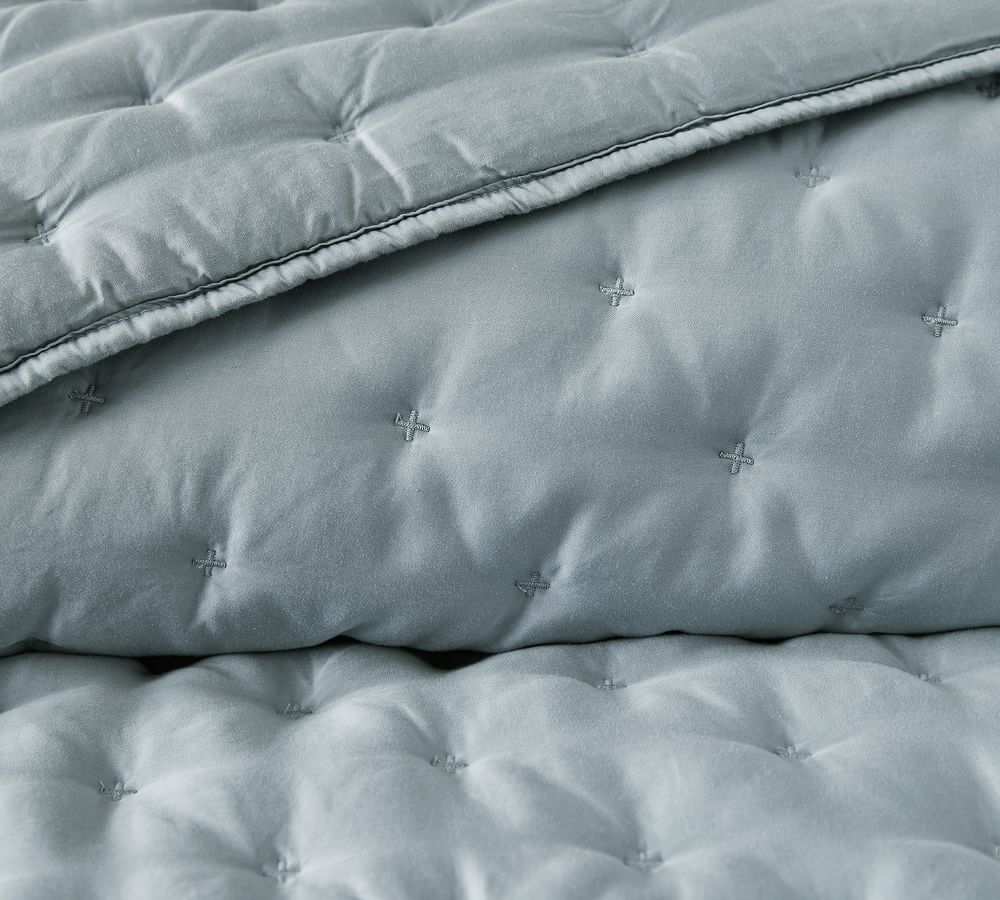 White Tencel™ Quilt & Sham Pottery Barn