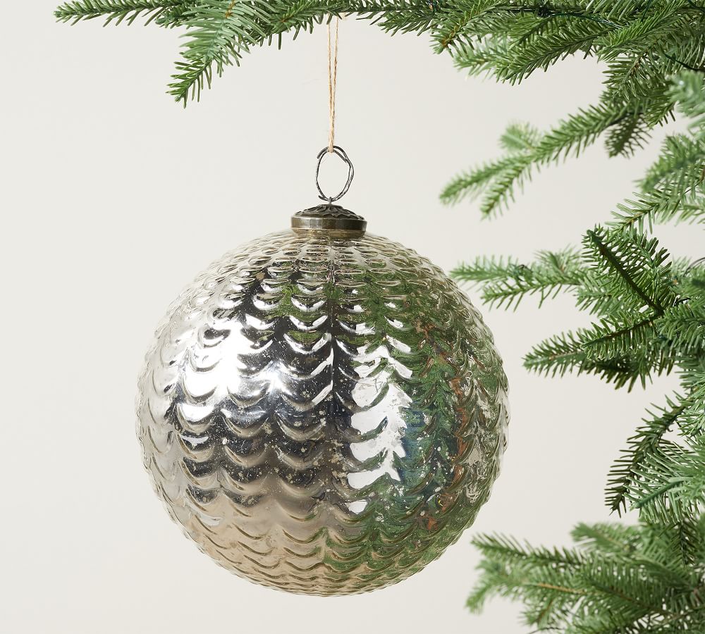 Oversized Mercury Glass Ornaments | Pottery Barn