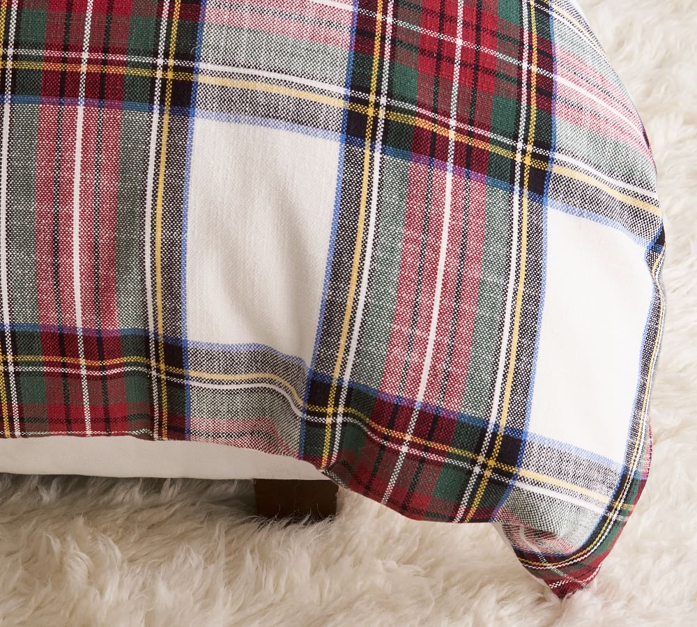 Stewart Plaid Cotton Duvet Cover Pottery Barn